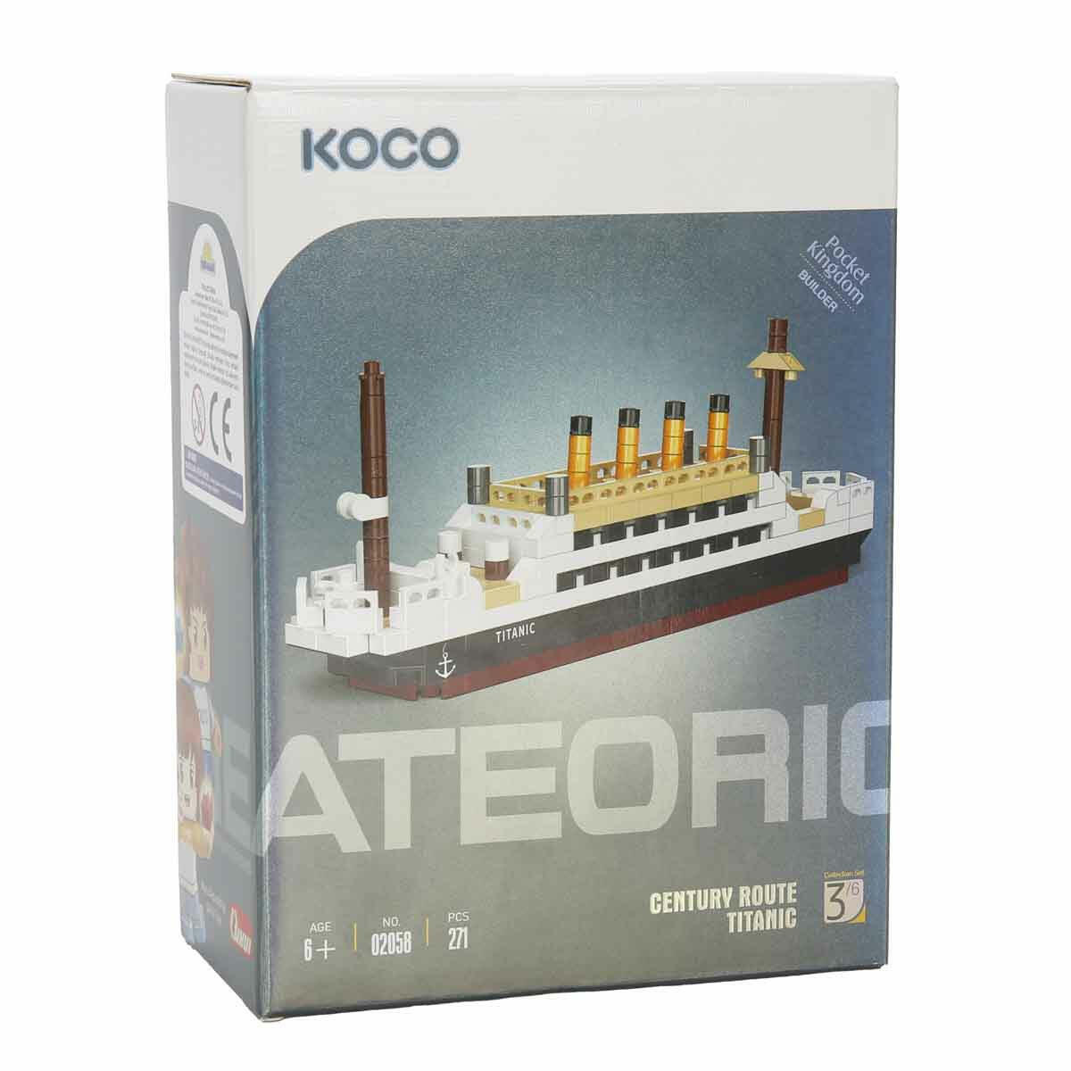 Titanic Gemi Yapım Seti 271 Parça | Detaylı Mini Model Blok Oyuncak, Resimli Talimatlı ve Eğitici Yapı Seti