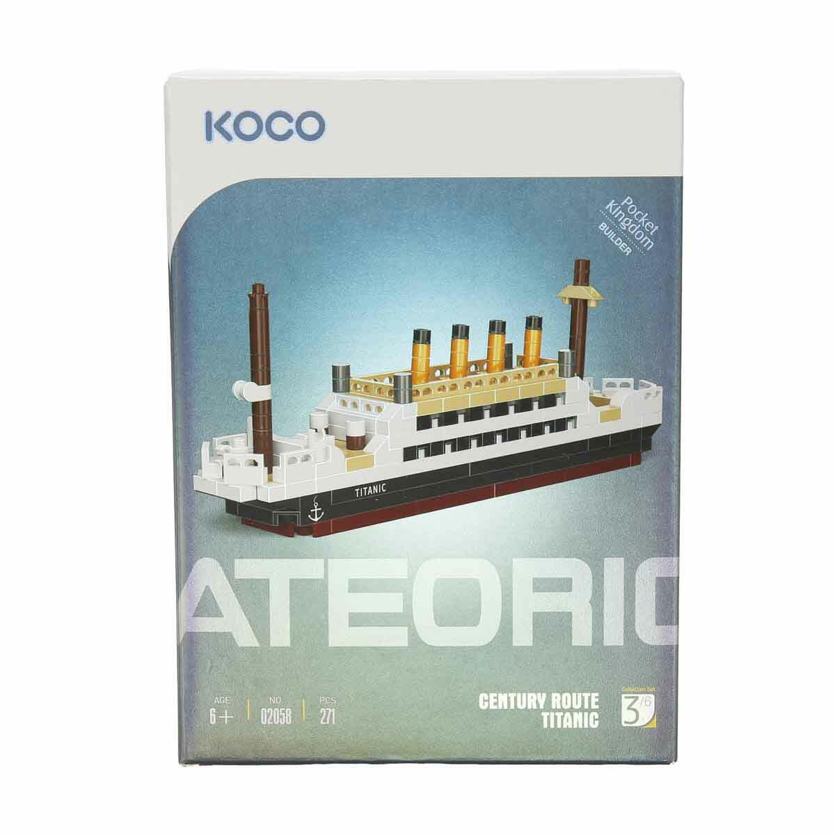 Titanic Gemi Yapım Seti 271 Parça | Detaylı Mini Model Blok Oyuncak, Resimli Talimatlı ve Eğitici Yapı Seti