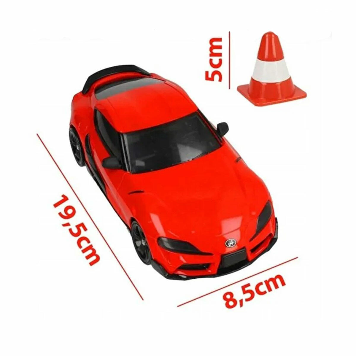 Toyota 1:24 Ölçek Uzaktan Kumandalı Işıklı Drift Arabası | 4x4 Şarjlı Yarış Arabası | 15 km/h Hızlı RC Araba