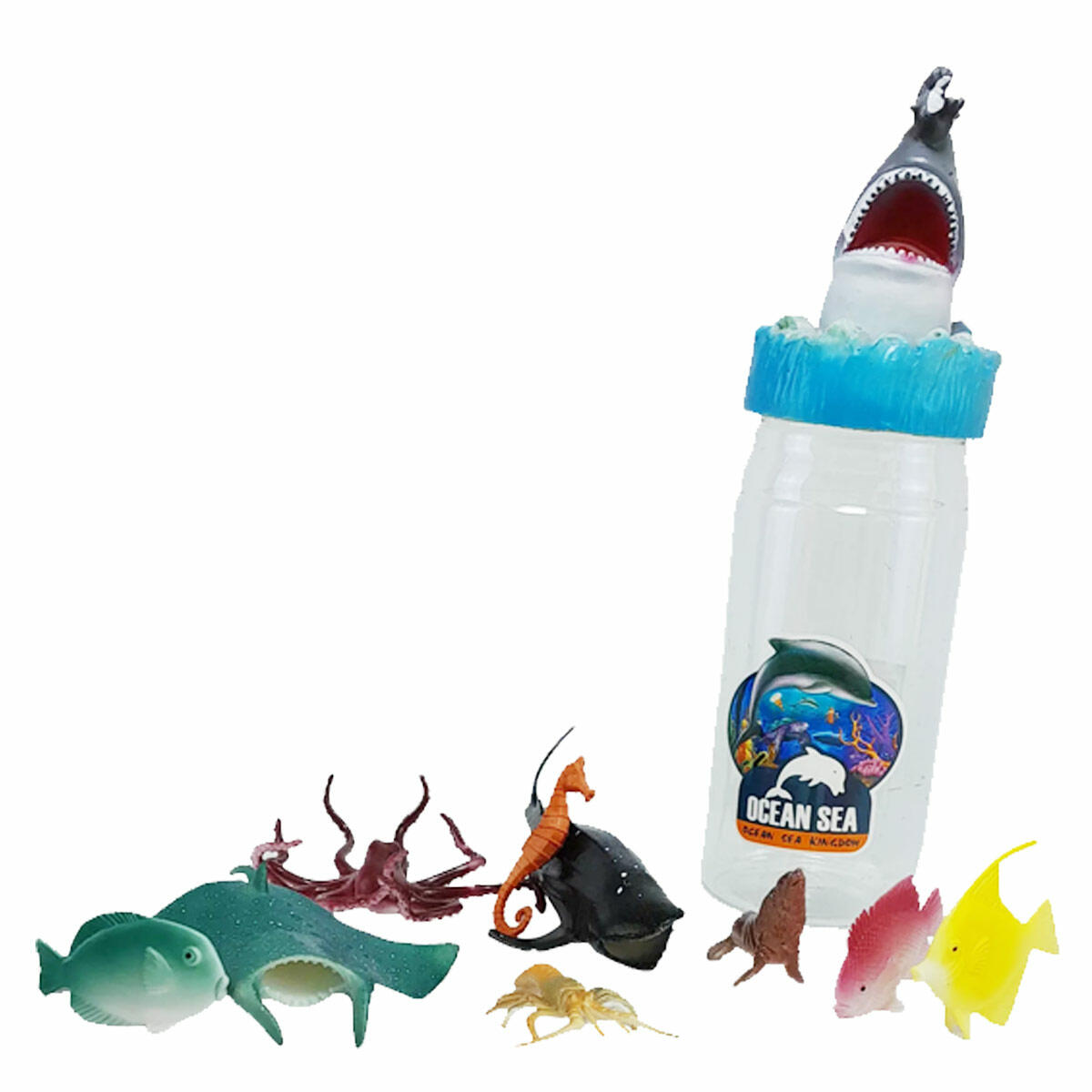 Tüp Kutuda Deniz Hayvanları | Eğitici Figür Seti | Okyanus Dünyası Keşif ve Oyun Seti