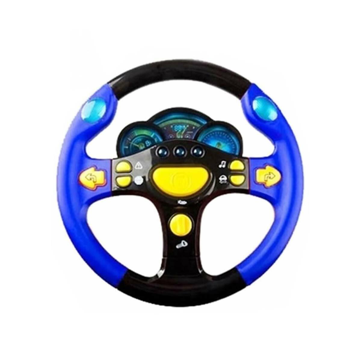 Türkçe Sesli Ve Işıklı Eğitici Oyuncak Direksiyon | 25 cm İnteraktif Sürüş Seti | Sinyalli Ve Turbo Fonksiyonlu Şoför Paneli