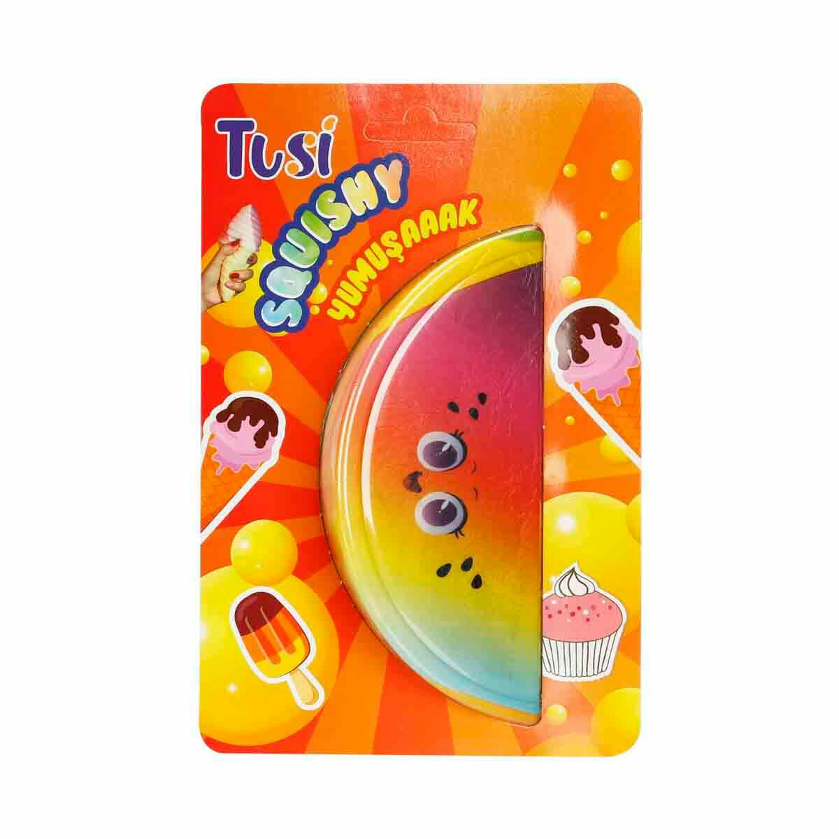 Tusi Squishy Karpuz Köpük Oyuncak 18 cm | Yumuşak Yavaş Yükselen Stres Oyuncağı | Yerli Üretim Squishy