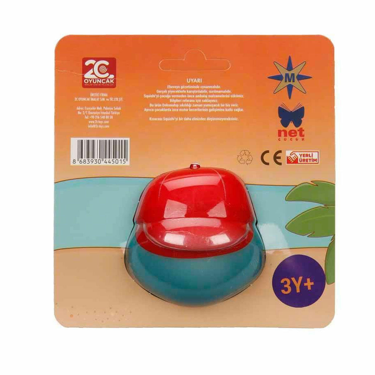 Tusi Squishy Meritta Köpük Oyuncak | Sevimli Kaplumbağa Esnek Sıkıştırılabilir Figür | 2C Oyuncak Yerli Üretim Stres Oyuncağı