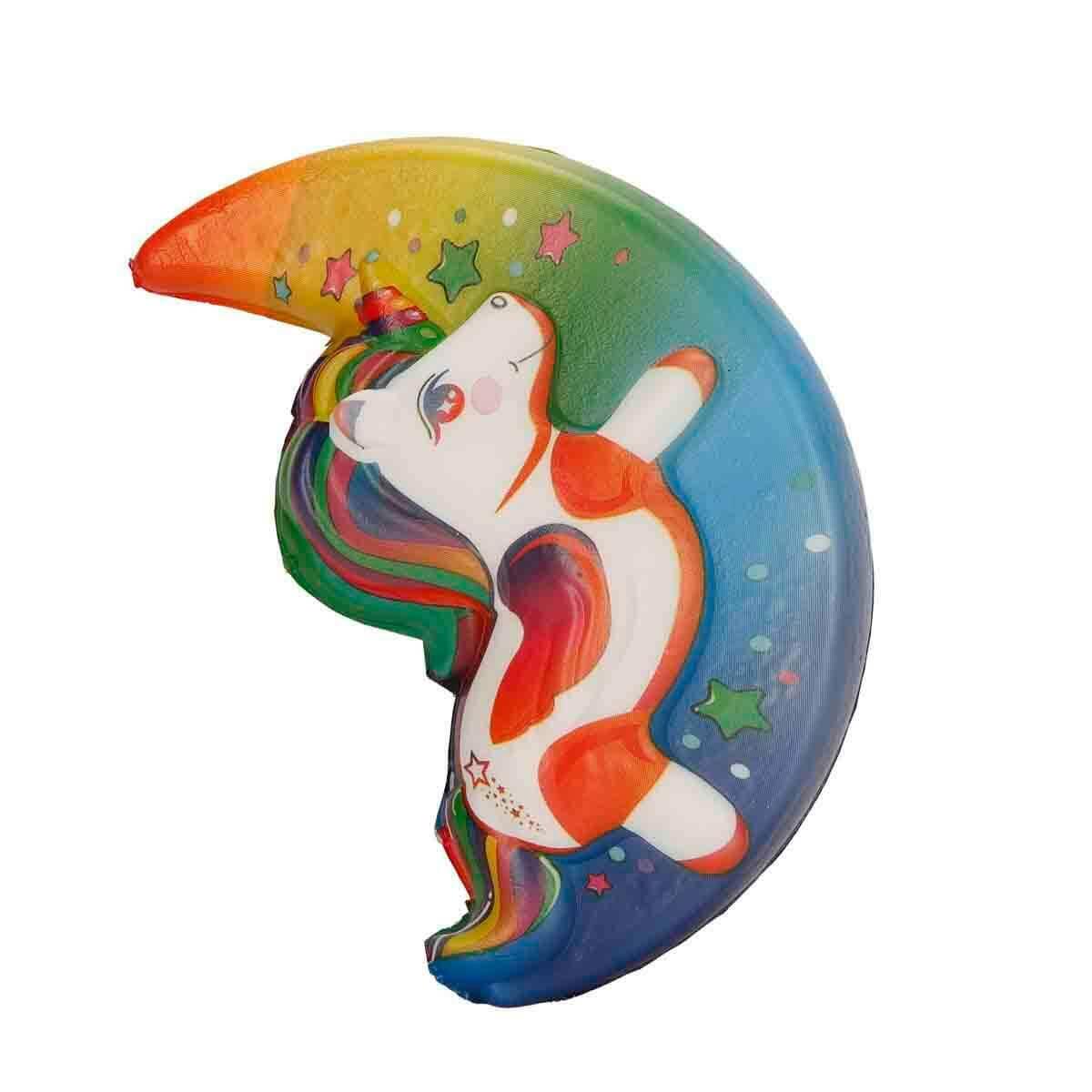 Tusi Squishy Ay Şekilli Unicorn Köpük Oyuncak | Yavaş Yükselen Stres Oyuncağı | Yumuşak Ve Esnek Unicorn Figürü
