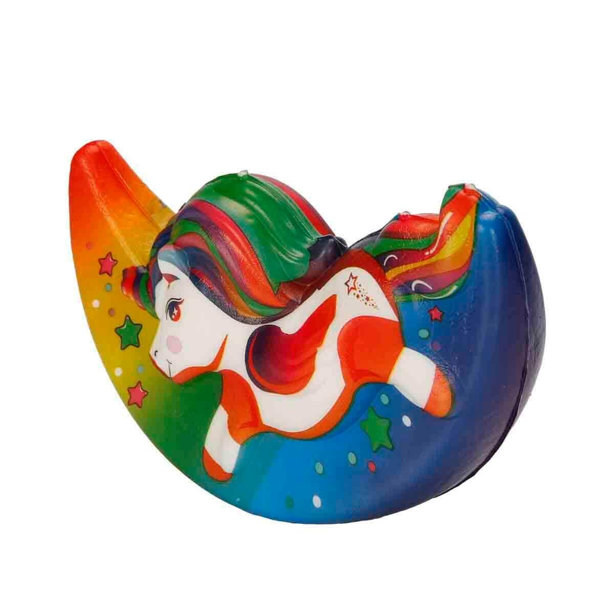 Tusi Squishy Ay Şekilli Unicorn Köpük Oyuncak | Yavaş Yükselen Stres Oyuncağı | Yumuşak Ve Esnek Unicorn Figürü