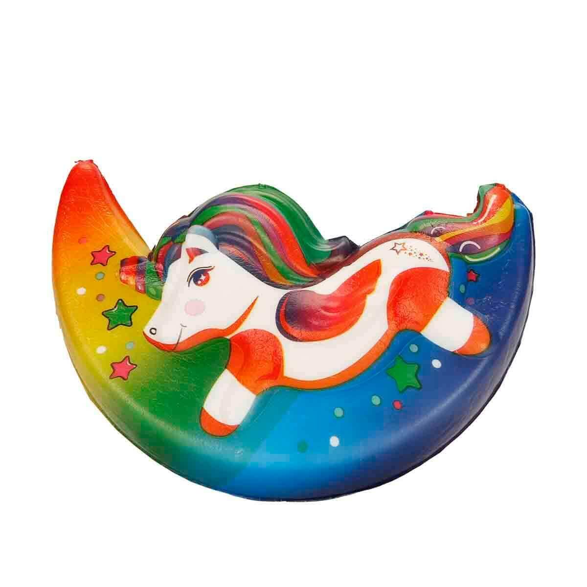Tusi Squishy Ay Şekilli Unicorn Köpük Oyuncak | Yavaş Yükselen Stres Oyuncağı | Yumuşak Ve Esnek Unicorn Figürü