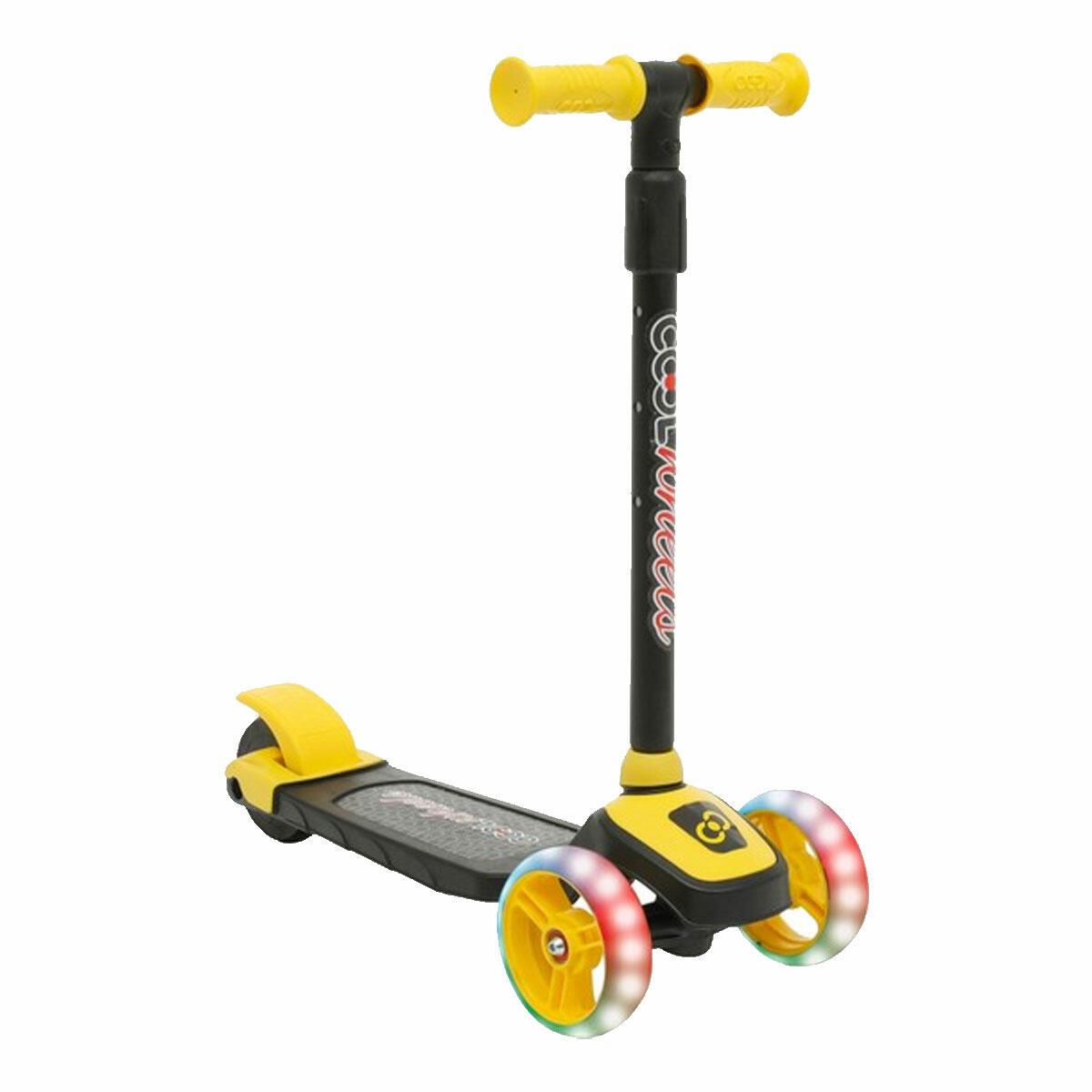 Cool Wheels Işıklı Twist Scooter Sarı | 3+ Yaş 3 Tekerlekli Çocuk Scooterı | LED Işıklı ve Ayarlanabilir Boy