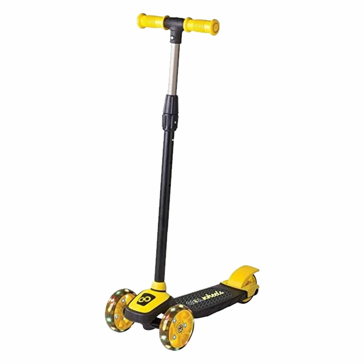 Cool Wheels Işıklı Twist Scooter Sarı | 3+ Yaş 3 Tekerlekli Çocuk Scooterı | LED Işıklı ve Ayarlanabilir Boy