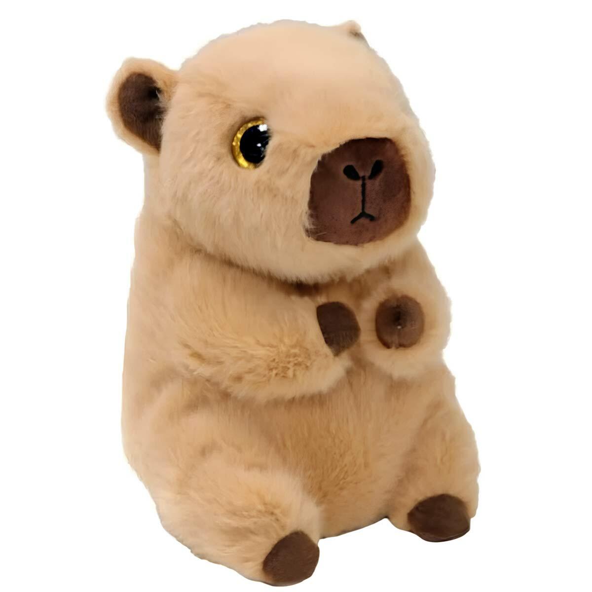 TY Beanie Bellies Kapibara Lara 20 cm | Işıltılı Gözlü Yumuşak Peluş | Orijinal TY Koleksiyon Oyuncağı