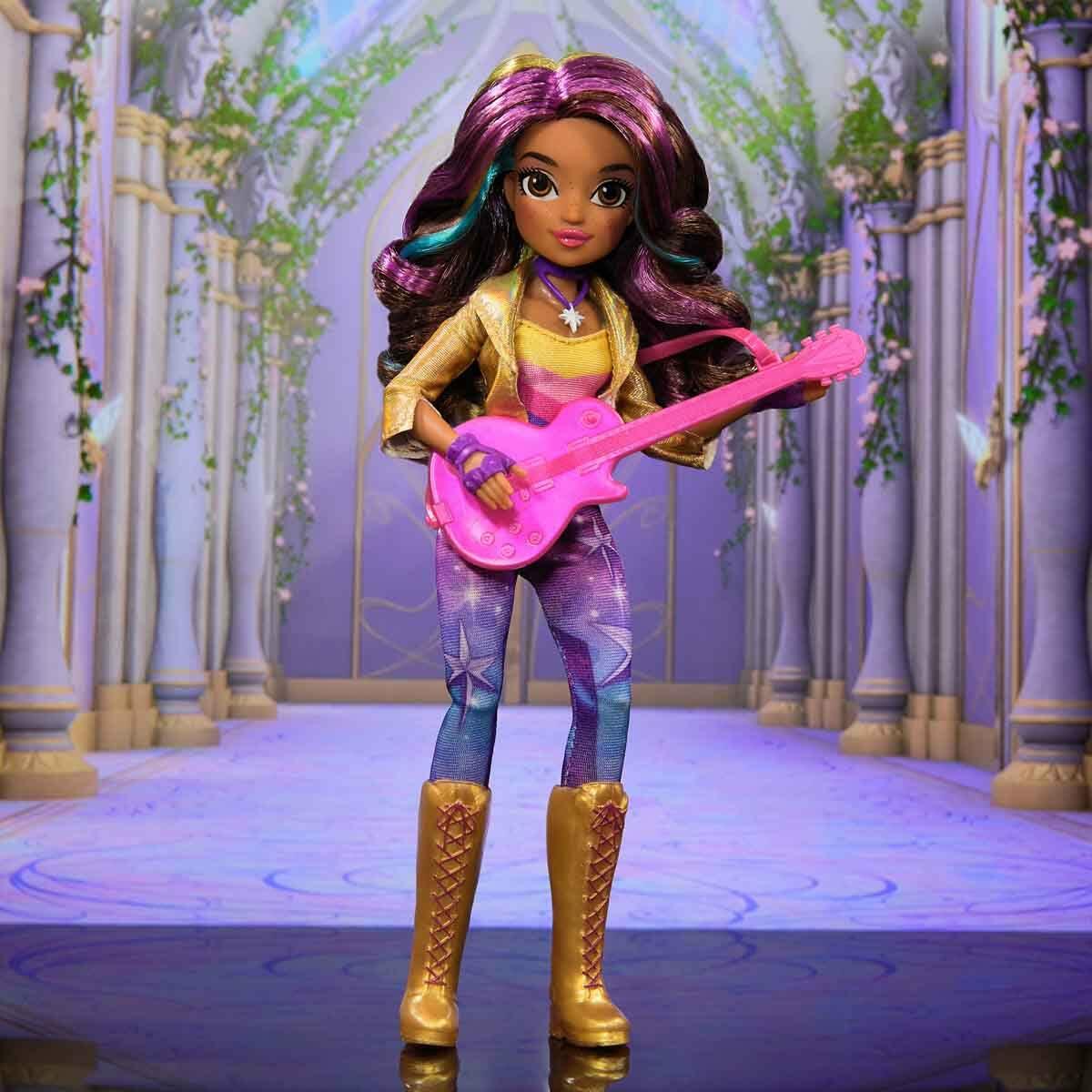 Unicorn Academy Moda Bebeği Sophia | 24 CM | Hareketli Eklemli Gitar Ve Taraklı Set