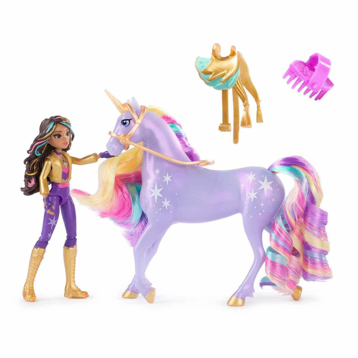 Unicorn Academy Sophia ve Wildstar Figür Seti | 11 cm Sophia ve 12 cm Wildstar | Lisanslı Tekboynuz Adası Macera Seti
