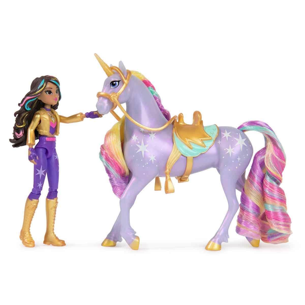 Unicorn Academy Sophia ve Wildstar Figür Seti | 11 cm Sophia ve 12 cm Wildstar | Lisanslı Tekboynuz Adası Macera Seti