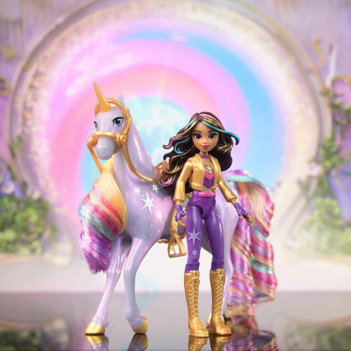 Unicorn Academy Sophia ve Wildstar Figür Seti | 11 cm Sophia ve 12 cm Wildstar | Lisanslı Tekboynuz Adası Macera Seti