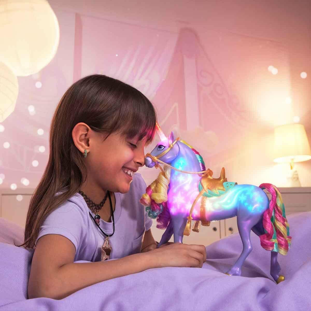 Sesli ve Işıklı Unicorn Academy Wildstar Figürü | 28 CM | Dokunuş Duyarlı İnteraktif Unicorn