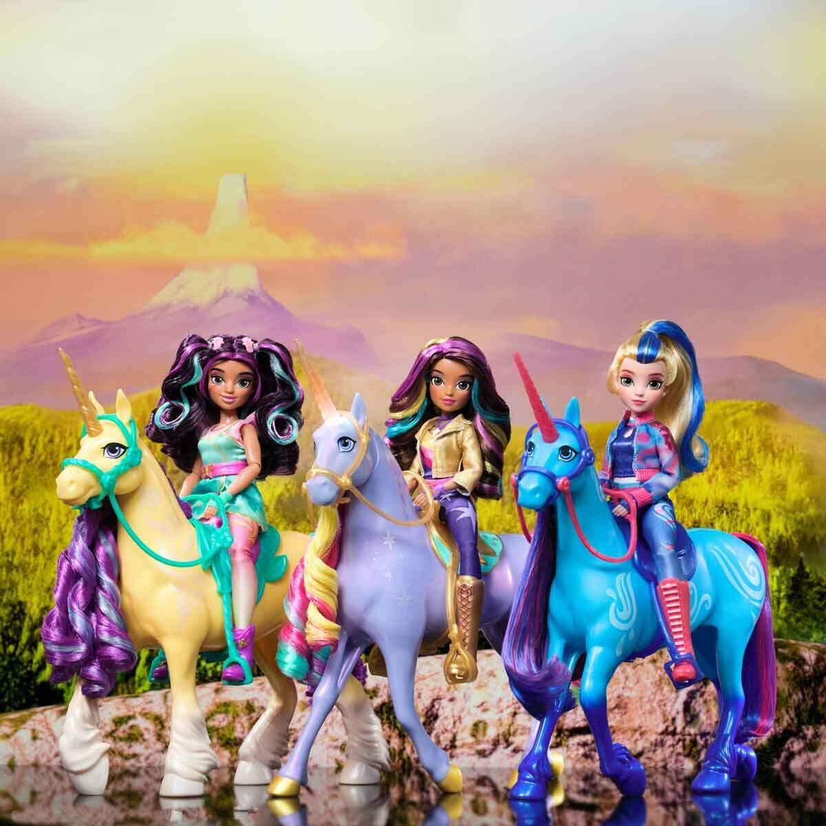 Sesli ve Işıklı Unicorn Academy Wildstar Figürü | 28 CM | Dokunuş Duyarlı İnteraktif Unicorn