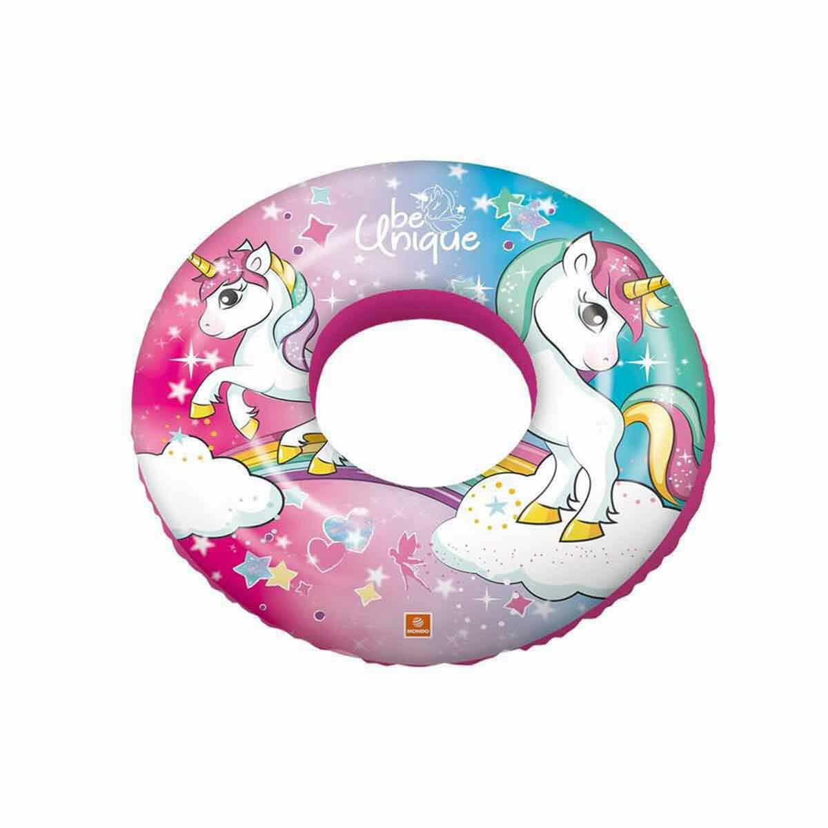 Unicorn Şişme Can Simidi 50 cm | Çocuklar İçin Dayanıklı Vinil Malzemeli Deniz ve Havuz Yüzme Yardımcısı