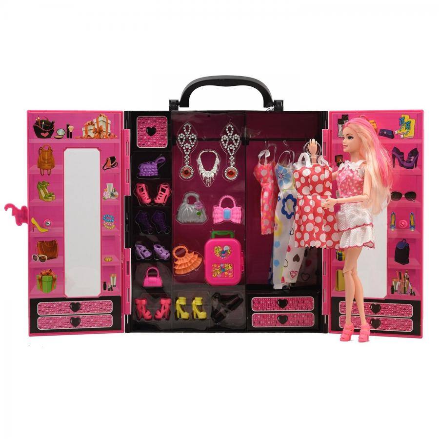 Beauty Aksesuarlı Bebekli Gardrop