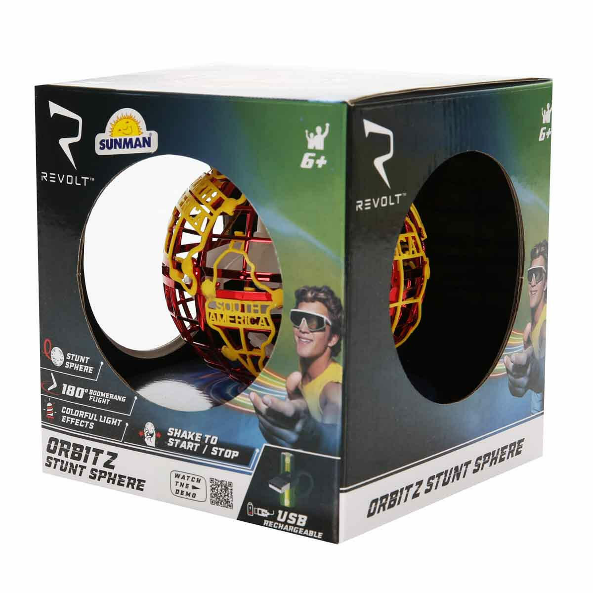 Elle Kontrol Edilebilen USB Şarjlı Orbitz Akrobasi Küresi | Işıklı Uçan Boomerang Topu | El Sensörlü Akıllı Akrobasi Küresi
