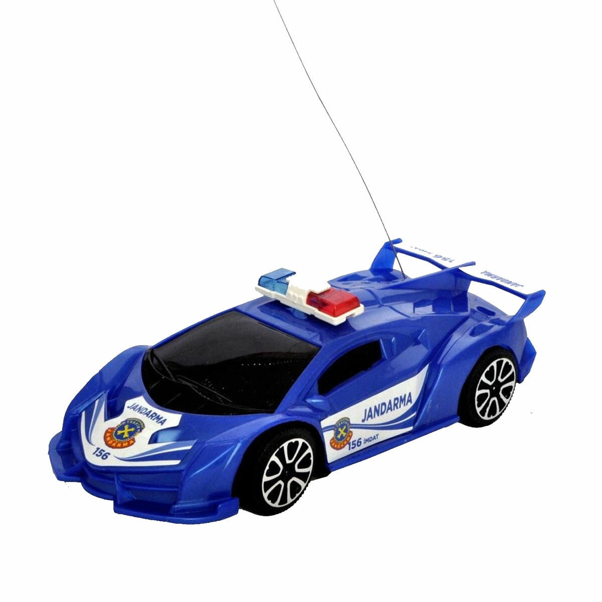 Uzaktan Kumandalı 2 Fonksiyonlu Jandarma Arabası | 19 cm Kırmızı Beyaz Görev Aracı | 27 MHz Kontrol Frekanslı Çocuk Oyuncak Araba