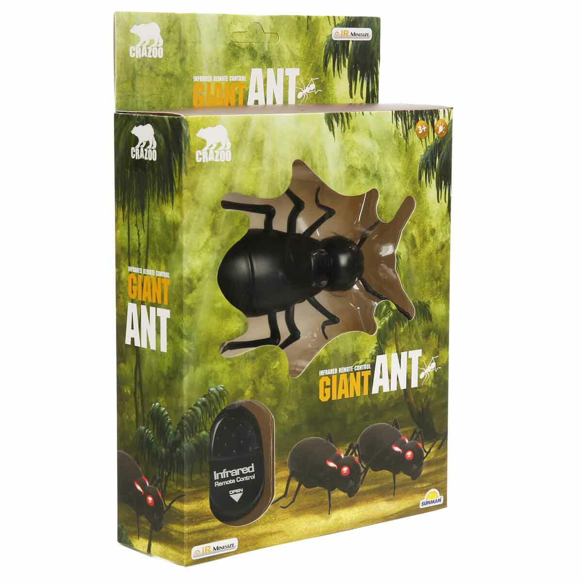 Uzaktan Kumandalı Dev Karınca | Crazoo Etkileşimli Kızılötesi Böcek Oyuncak | Eğitici ve Hareketli Doğa Keşif Seti