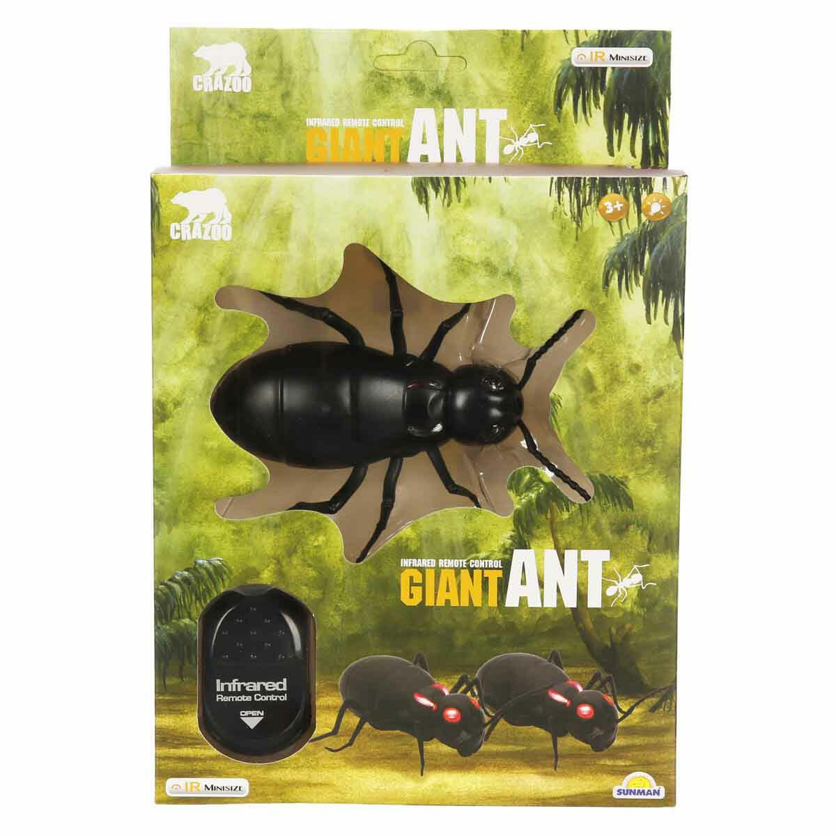 Uzaktan Kumandalı Dev Karınca | Crazoo Etkileşimli Kızılötesi Böcek Oyuncak | Eğitici ve Hareketli Doğa Keşif Seti