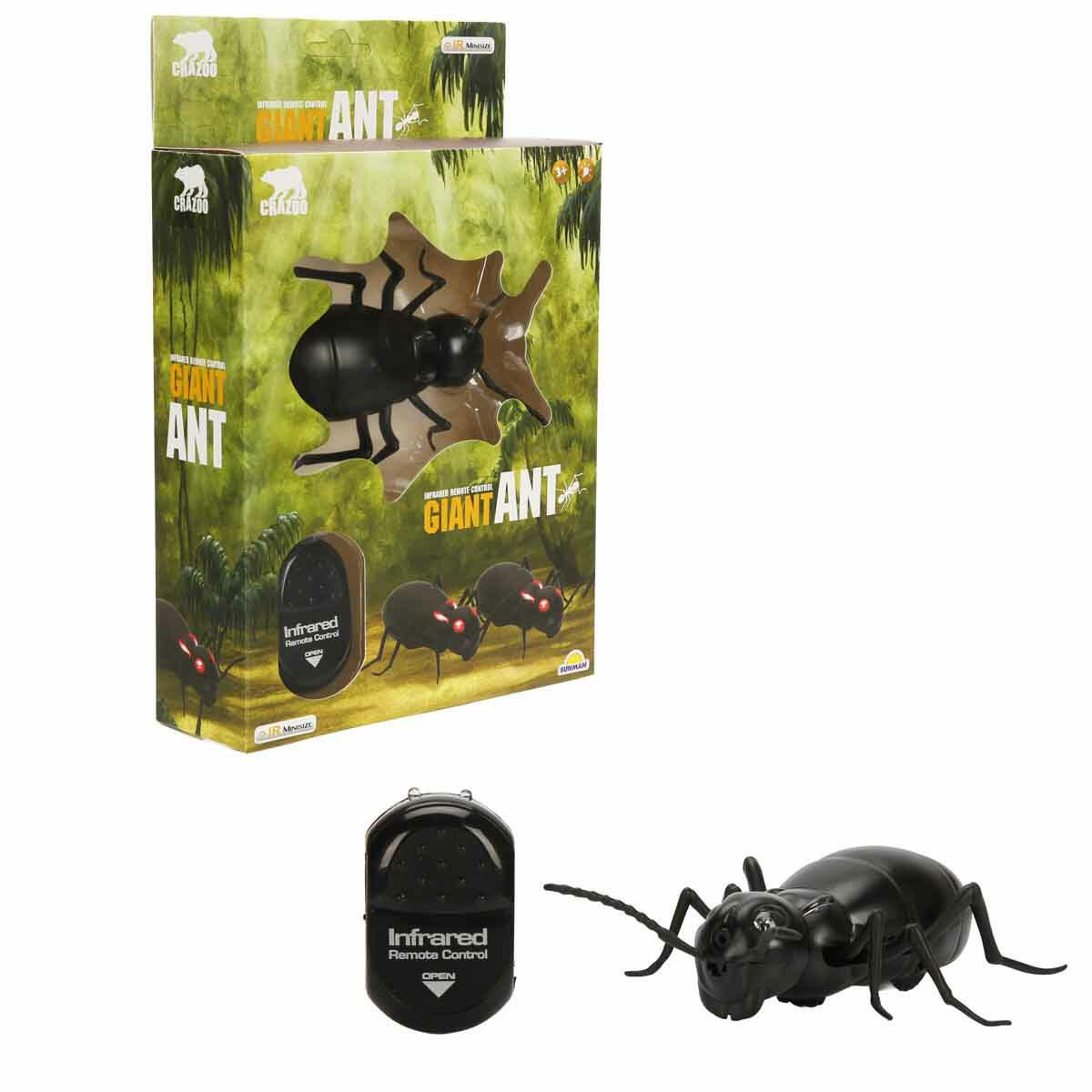 Uzaktan Kumandalı Dev Karınca | Crazoo Etkileşimli Kızılötesi Böcek Oyuncak | Eğitici ve Hareketli Doğa Keşif Seti