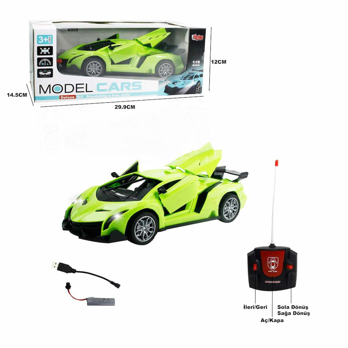 Uzaktan Kumandalı Full Fonksiyon Şarjlı Araba 1:18 | Kapı ve Bagajı Açılan Yüksek Detaylı RC Model