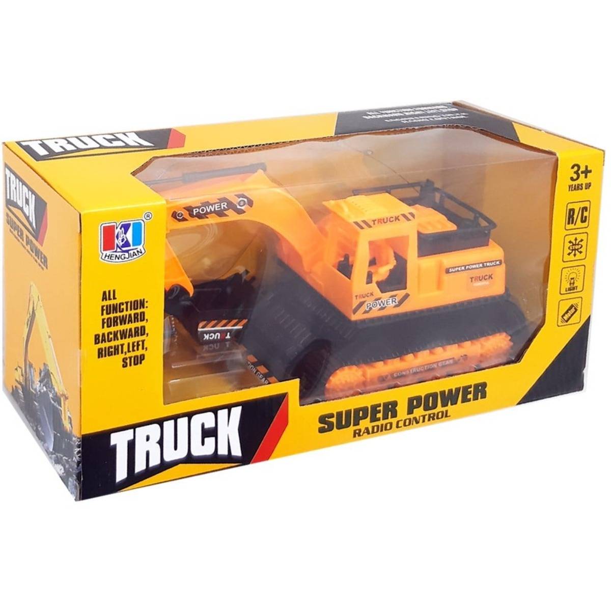 Uzaktan Kumandalı Işıklı Full Fonksiyon Pilli Kepçe - 23 Cm