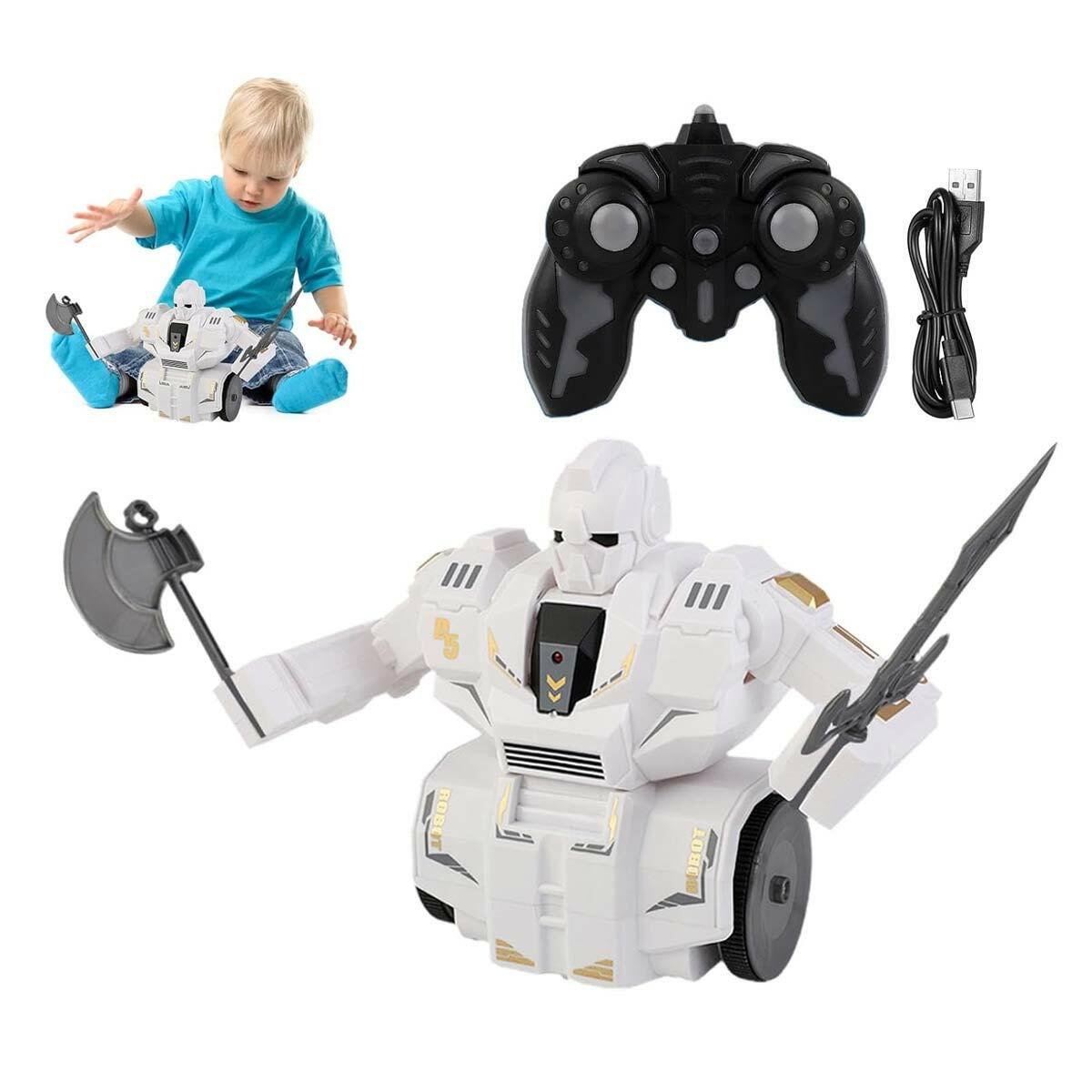 Uzaktan Kumandalı Savaşçı Robot | 360 Derece Dönen Şarjlı Aksiyon Robotu