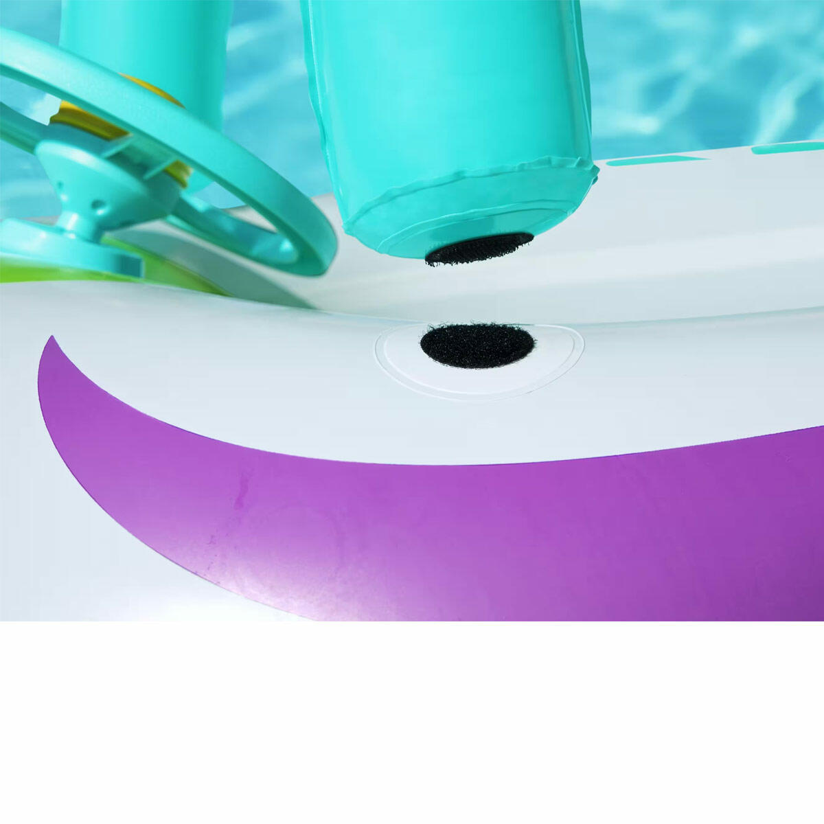 Bestway Sevimli Uzay Gemisi Desenli Gölgelikli Şişme Çocuk Botu | UV Careful Güneşlikli Bebek Ve Çocuk Botu | Güvenli Havuz Oyuncağı