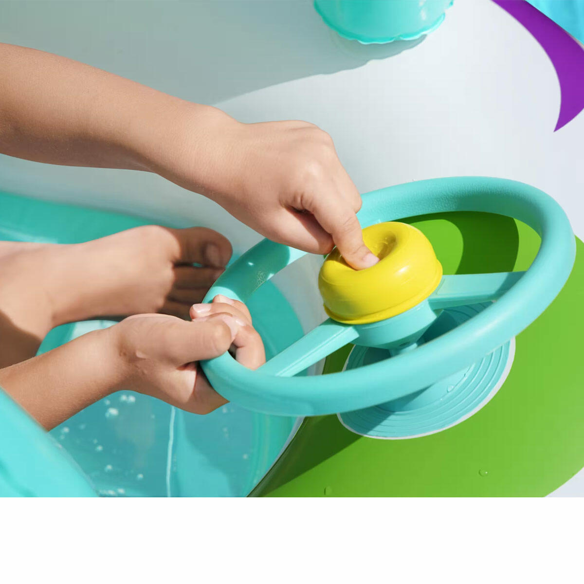 Bestway Sevimli Uzay Gemisi Desenli Gölgelikli Şişme Çocuk Botu | UV Careful Güneşlikli Bebek Ve Çocuk Botu | Güvenli Havuz Oyuncağı