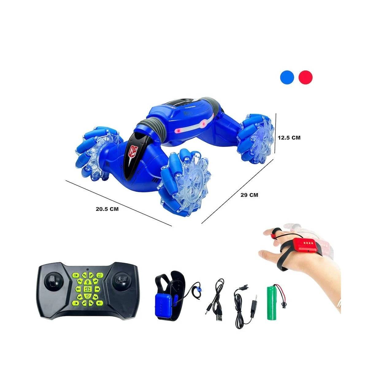 Bilekten Kontrollü Uzaktan Kumandalı Şarjlı, Akrobat Araba