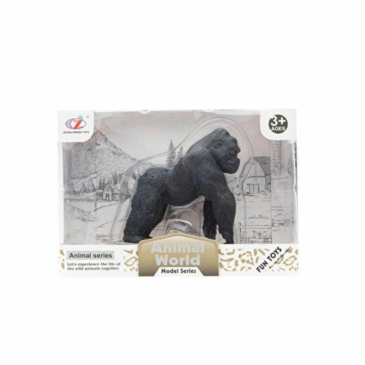 Animal World Vahşi Hayvanlar Figürleri | Goril, Kurt, Leopar, Sırtlan, Vaşak Gerçekçi Modeller