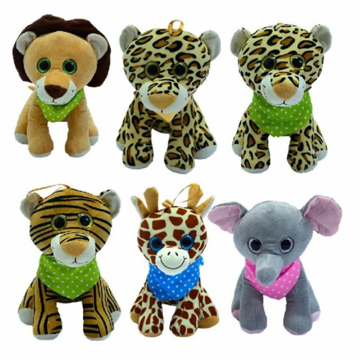 Halley Oyuncak Vahşi Peluş Hayvanlar 20 Cm | Asortili Vahşi Doğa Dostları | Yumuşacık Safari Koleksiyonu