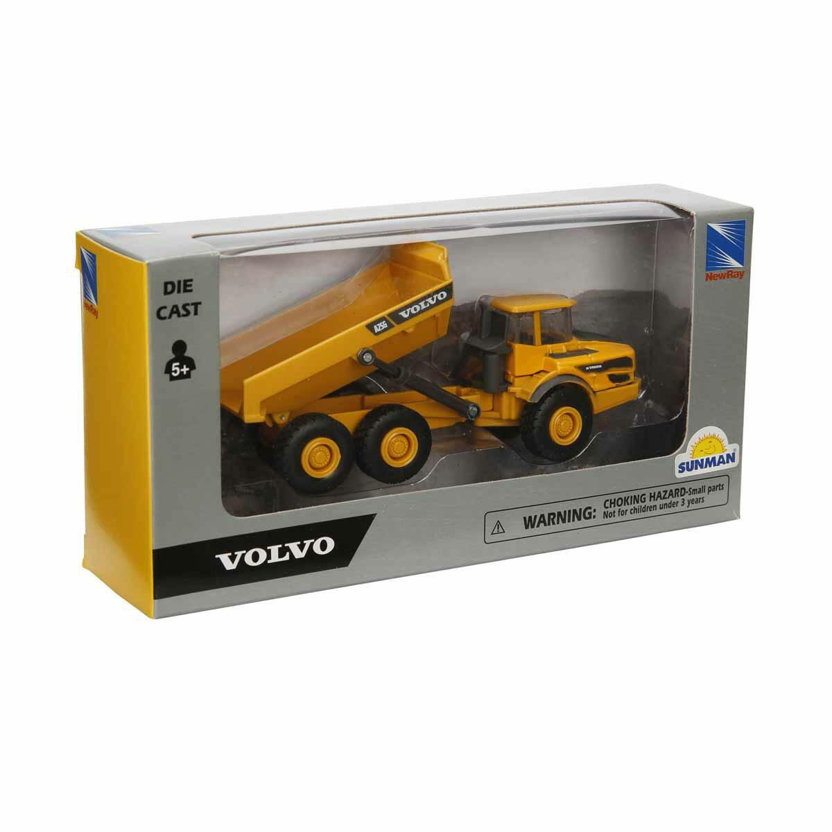 Volvo Mini İnşaat Araçları Serisi | Die-cast Metal Gövdeli Kamyon, Dozer ve Ekskavatör İş Makineleri Modelleri