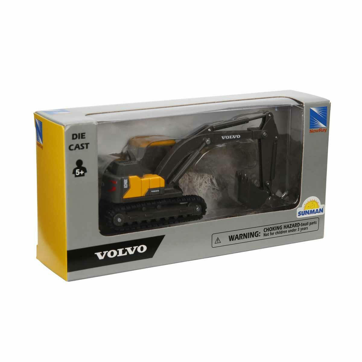 Volvo Mini İnşaat Araçları Serisi | Die-cast Metal Gövdeli Kamyon, Dozer ve Ekskavatör İş Makineleri Modelleri