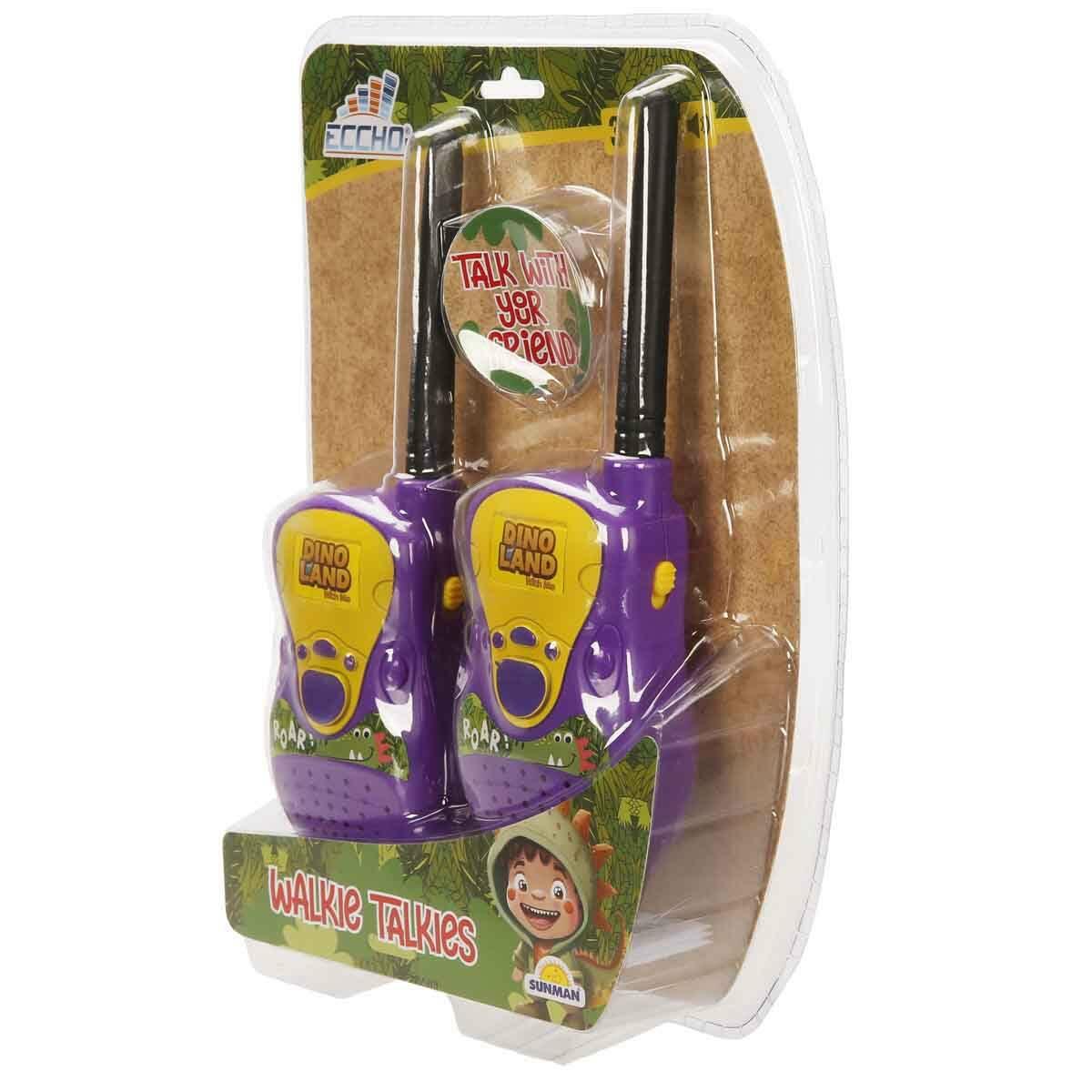 Walkie Talkie Dinozor Temalı Telsiz Seti | 50 Metre Menzilli 2’li Set | Feyza Oyuncak Jura Keşif Serisi