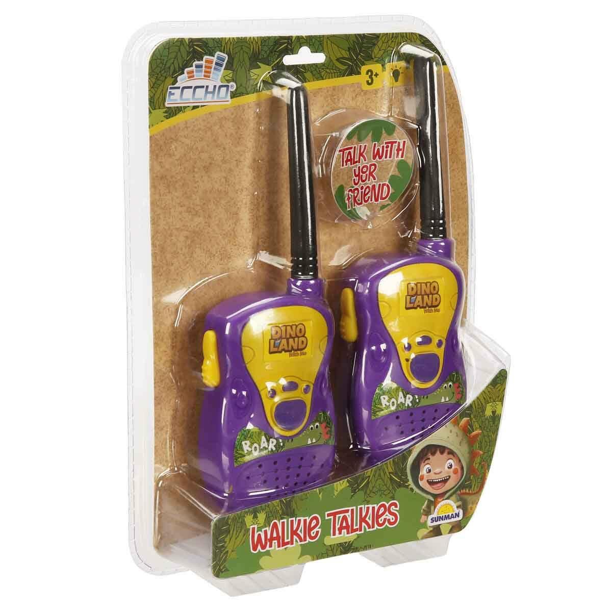 Walkie Talkie Dinozor Temalı Telsiz Seti | 50 Metre Menzilli 2’li Set | Feyza Oyuncak Jura Keşif Serisi