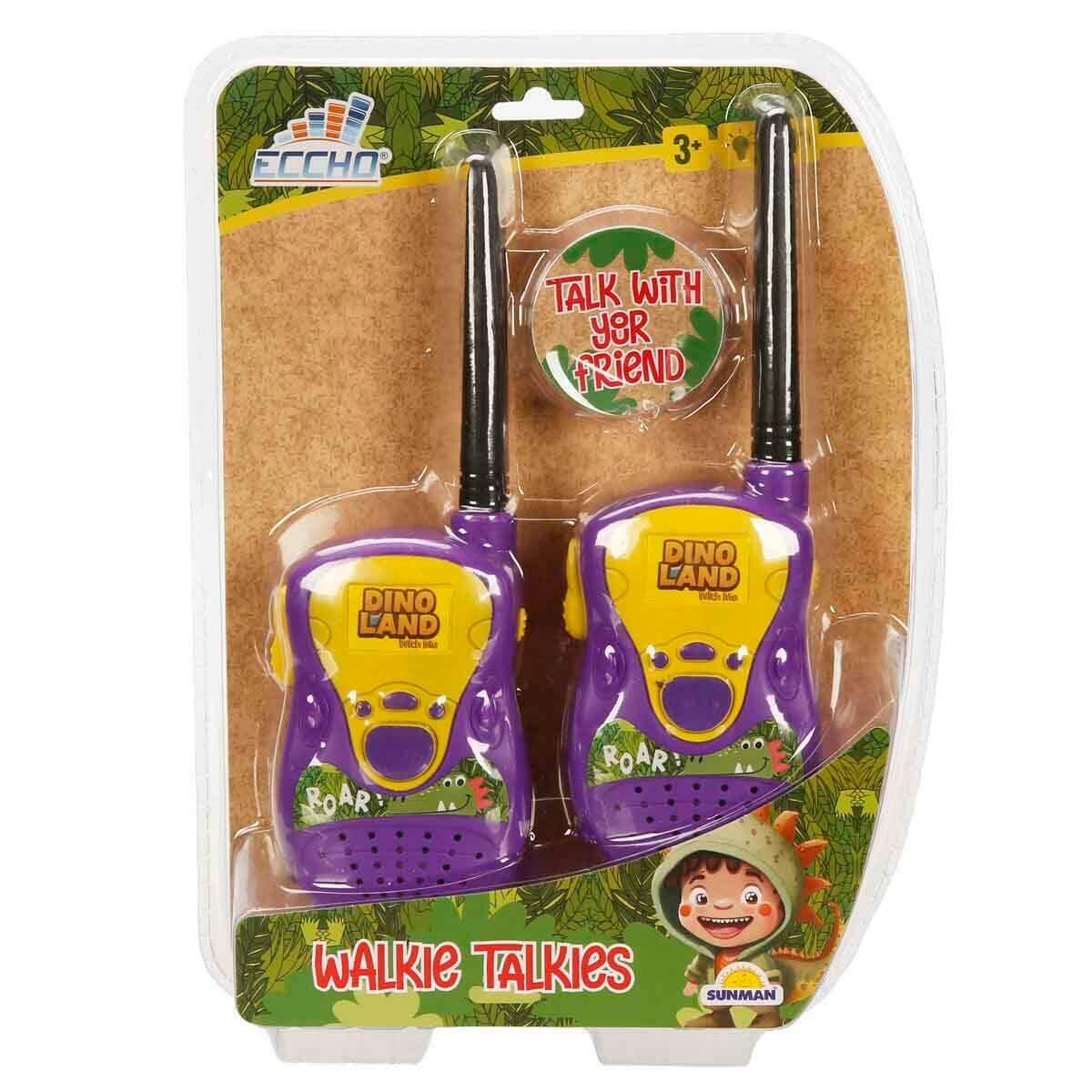 Walkie Talkie Dinozor Temalı Telsiz Seti | 50 Metre Menzilli 2’li Set | Feyza Oyuncak Jura Keşif Serisi