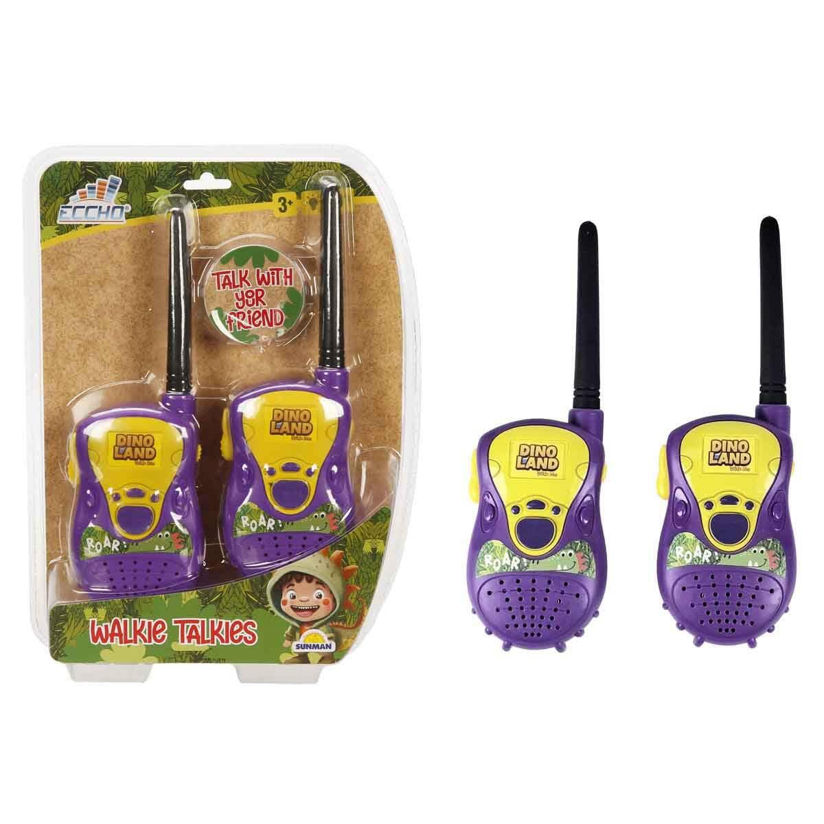 Walkie Talkie Dinozor Temalı Telsiz Seti | 50 Metre Menzilli 2’li Set | Feyza Oyuncak Jura Keşif Serisi