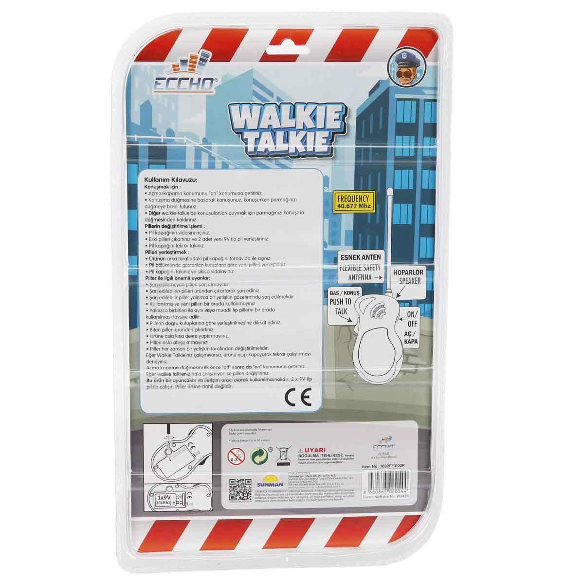 Walkie Talkie Görev Telsiz Seti | 2’li Polis Ve İtfaiye Telsizi | Feyza Oyuncak Macera Serisi