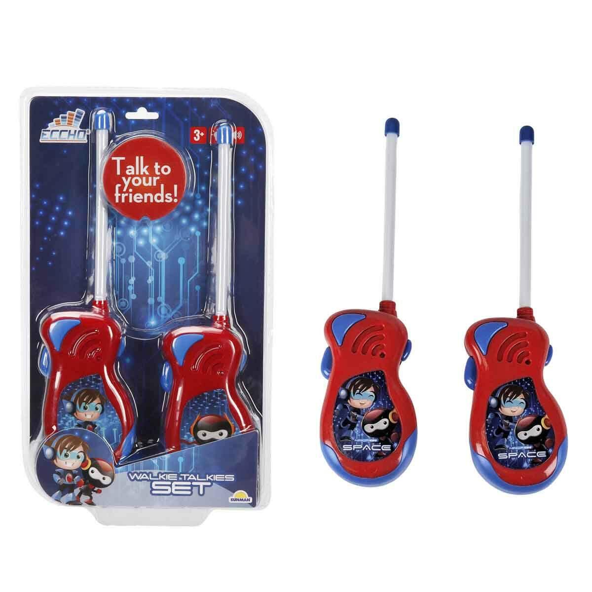 Walkie Talkie Süper Kahraman Temalı Telsiz Seti | 50 Metre Menzilli 2’li Set | Feyza Oyuncak