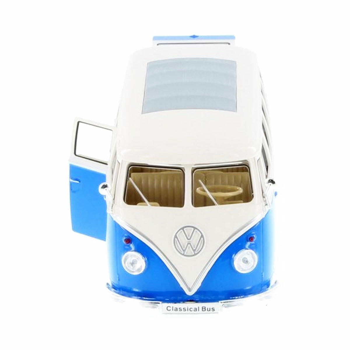 Welly 1:24 1963 Volkswagen T1 Bus Model Araba | Çek-Bırak Metal Die-Cast | Lisanslı Klasik Minibüs