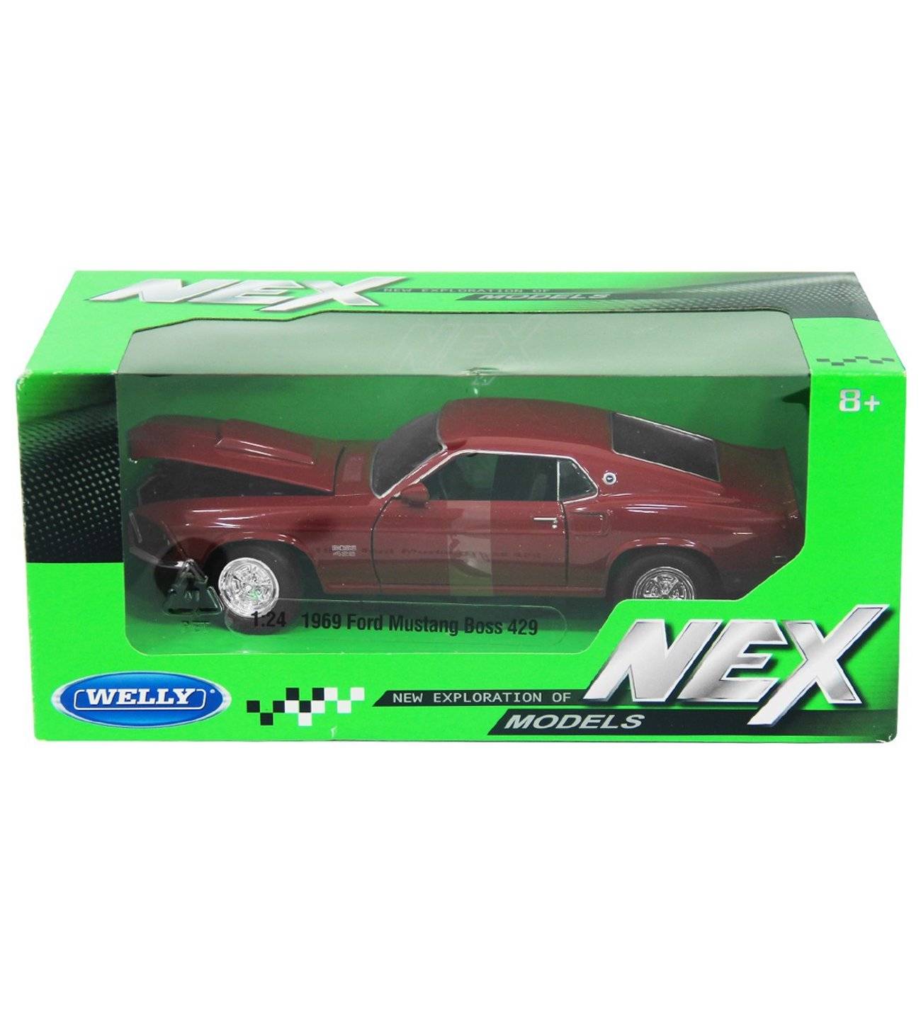 Welly 1:24 1969 Ford Mustang Boss 429 Model Araba