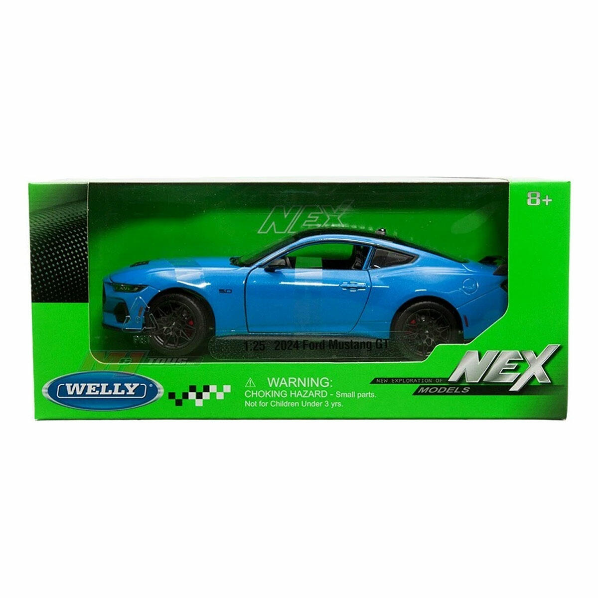 Welly 1:25 Ford Mustang GT | Die-Cast Metal Model Araba | Koleksiyonluk Detaylı Spor Araç Figürü