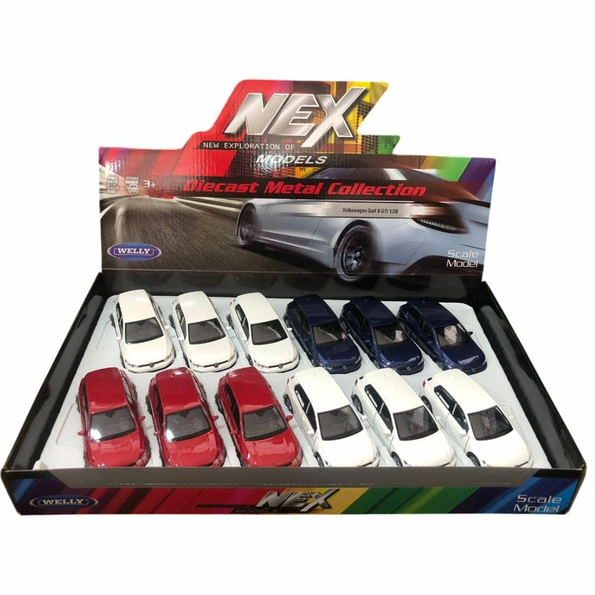 Welly 1:32 Çek Bırak Volkswagen Golf 8 GTI – Metal Model Araba