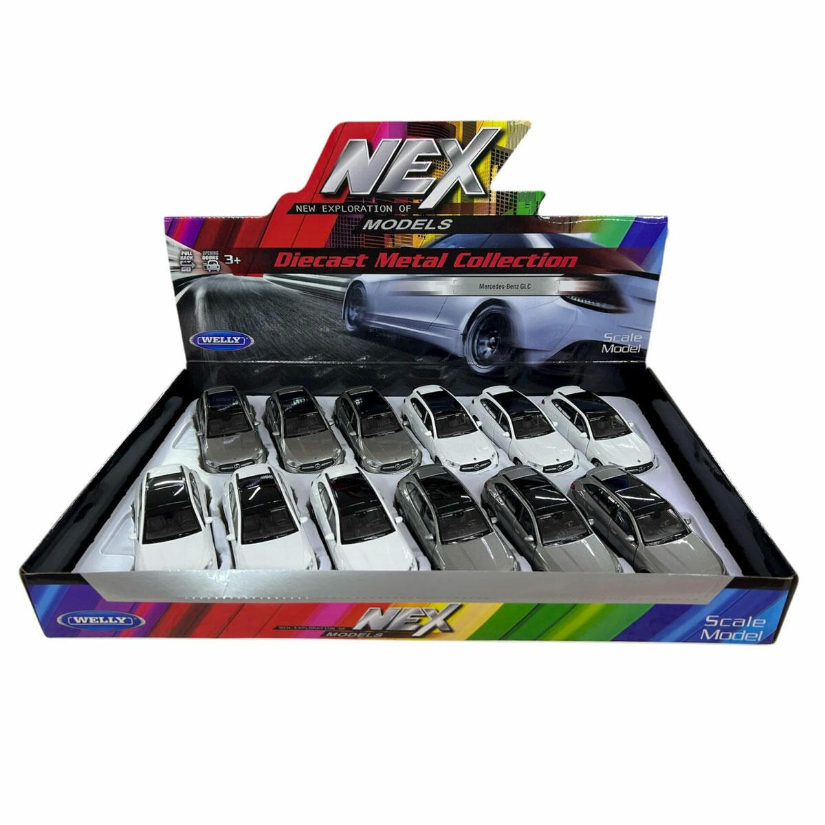 Welly 1:32 Mercedes-Benz GLC AMG 72 Model Çek Bırak Araba – Metal Die-Cast