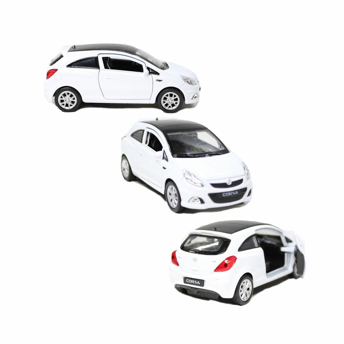 Welly 1:32 Opel Corsa OPC Çek Bırak Model Araba | Kapıları Açılır Die-Cast Metal Koleksiyon Figürü