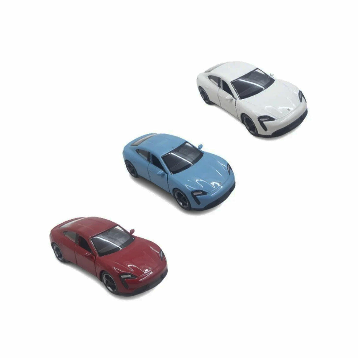 Welly Çek Bırak Porsche Taycan Turbo S Model Araba 1:32 | Die-cast Metal Gövde, Açılabilen Kapılar ve Koleksiyonluk