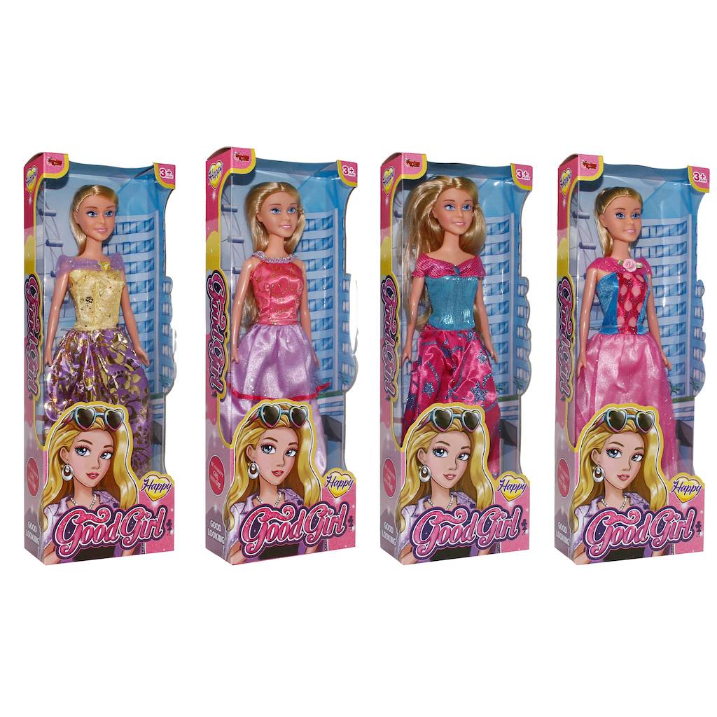 Renkli Kıyafetli Manken Model Bebek 29 Cm